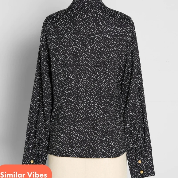 NWT Modcloth Heart Blouse - Picture 2 of 4